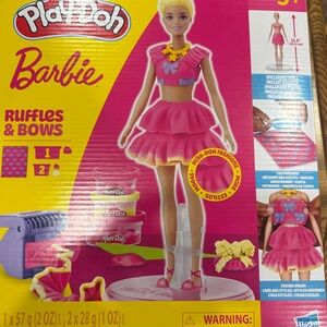 Barbie Play-Dough Set - Pink and Yellow